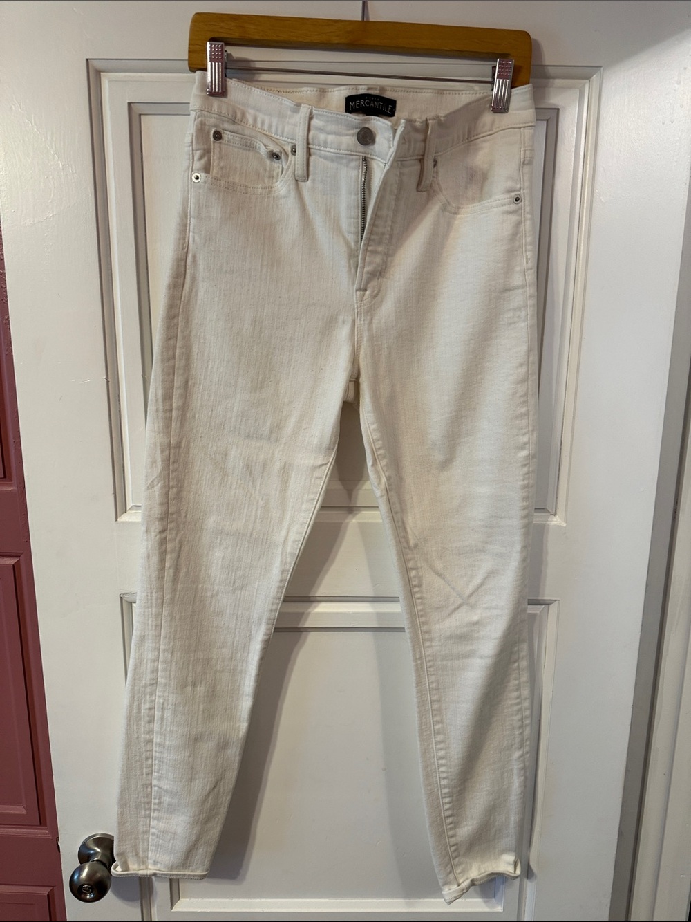 JCREW Women's White High-Rise Jeans